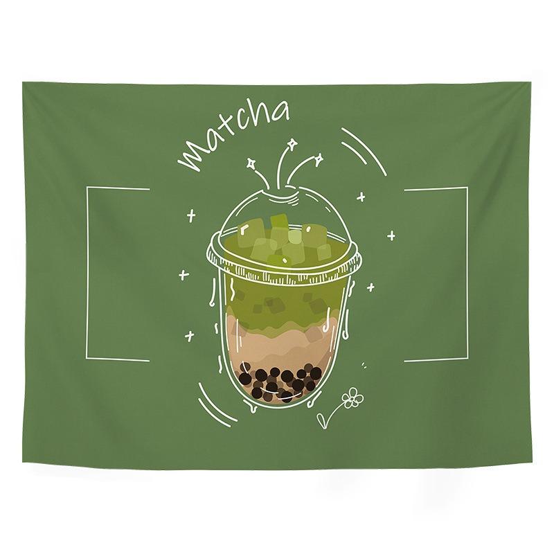 

Летний чай с молоком, ледяной напиток, фон, подвесная ткань, украшение для дома, стены, гобелен, гобелен для офиса, гостиной 100x75cm