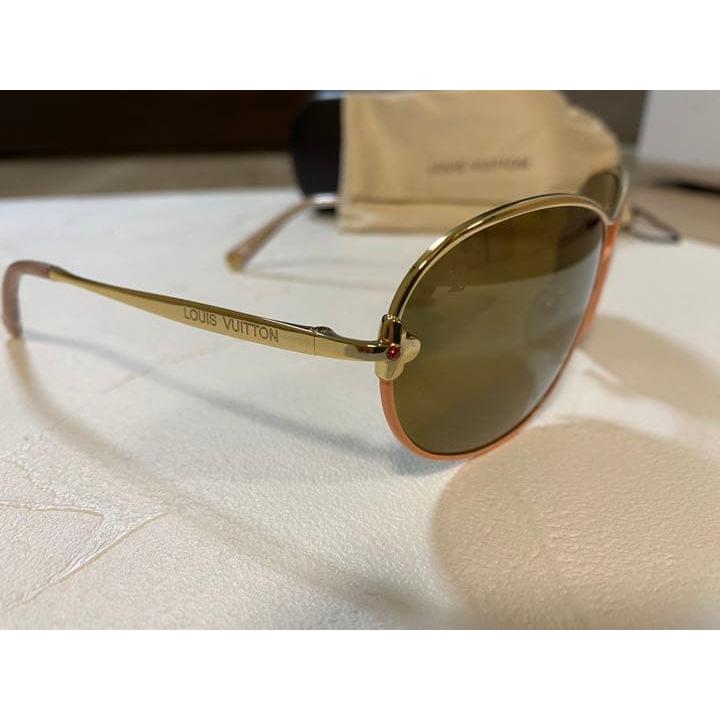 Used [Super Good Condition] LOUIS VUITTON Sunglasses Mimosa Brown