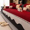 Light Luxury Corduroy Couch Cover One Piece Anti Slip and Anti Cat Scratching Sofa Cushion Backrest Armrest Protect Cover Towel