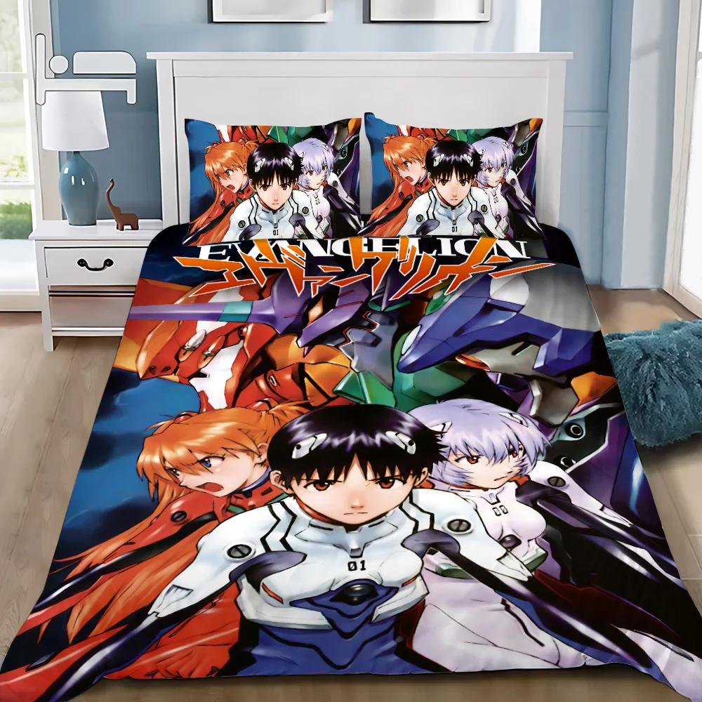

Аниме E-evangelion V-eva A-genesis Пододеяльник Наволочка Комплект постельного белья Взрослый Мальчик Девочка Украшение Спальни Детский Односпальный Двуспальный US Twin(172x218cm)