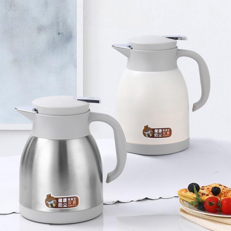 304 Stainless Steel Double Layer Kettle Home Portable Thermos Pot Large Capacity Commercial Kettle Cold Water Kettle Tea Kettle