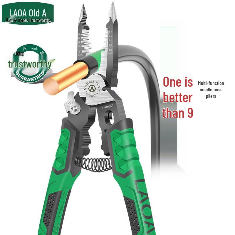 LAOA 9-in-1 Multi-Function Electrician s Pliers
