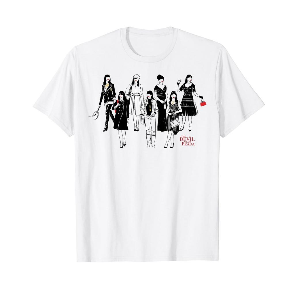 The Devil Wears Prada Red Lips Simple Group Shot Graphic T-Shirt