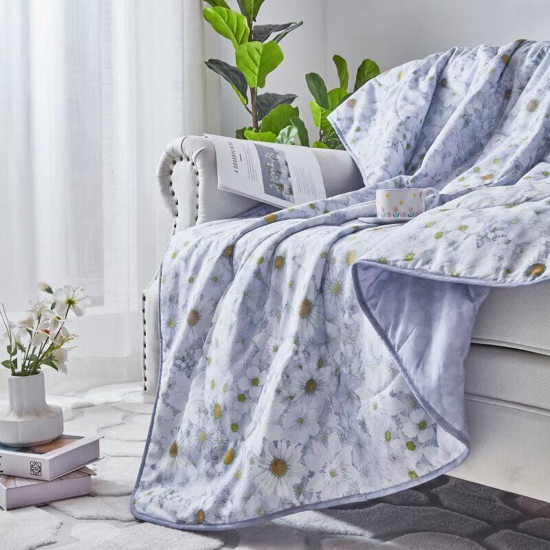 Mengjie Little Daisy Pure Cotton Mint Antibacterial Summer Quilt