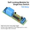 Bistable 11A Relay Module DC 1V Single Button Relay Module Start-Stop Self Locking Switch Board Power Supply