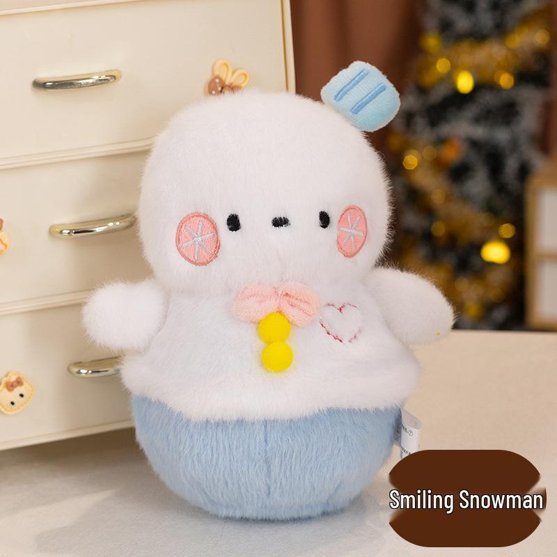 Cute Snowman & Santa Plush Christmas Ornaments - Holiday Decoration Gifts.