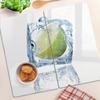 Tempered Multifunctional Decorative Glass Boards Lime Ice 2x30x52 cm