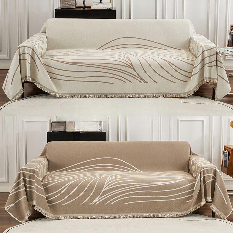 Sofa Handtuch Vollbezug Küstenlinie Jacquard Chenille Sofa Decke Vier Jahreszeiten Universales Sofakissen
