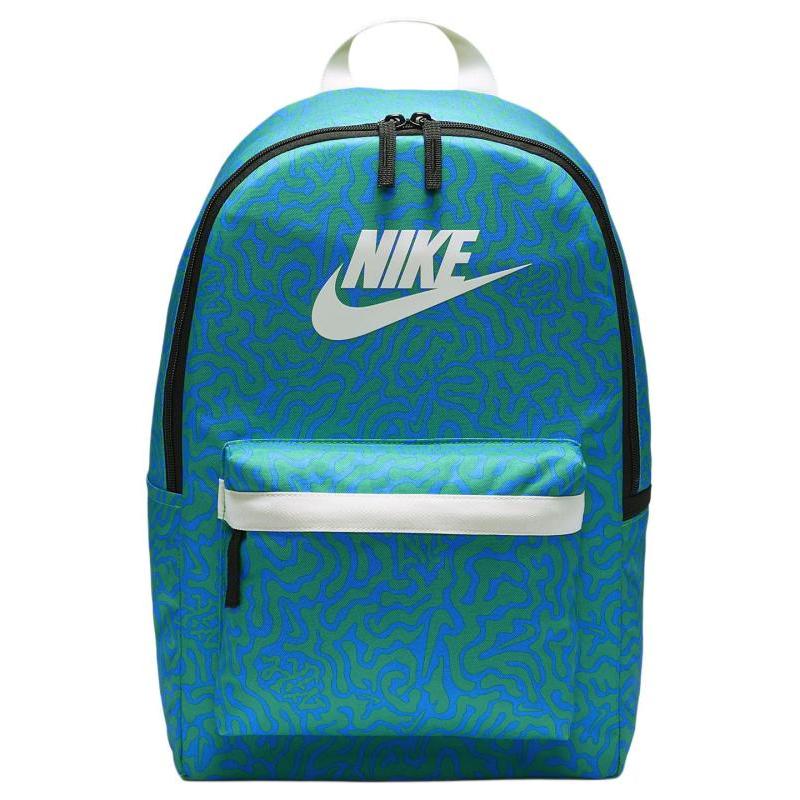 Nike Heritage Fabric Backpack Regular Unisex Clear Transparent Blue & Stadium Green & Coconut Milk Casual FN0785-406