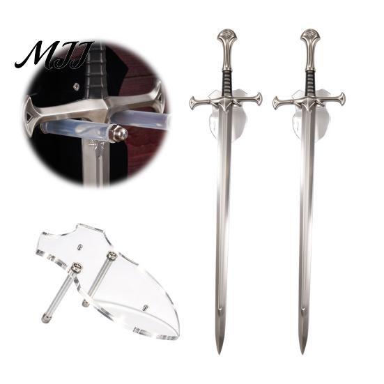 Acrylic Swords Rack for Collection Wall Mount Rack, Vertical Space Saving Holder, Easy Hanging Longswords Installation Axes Display Stand