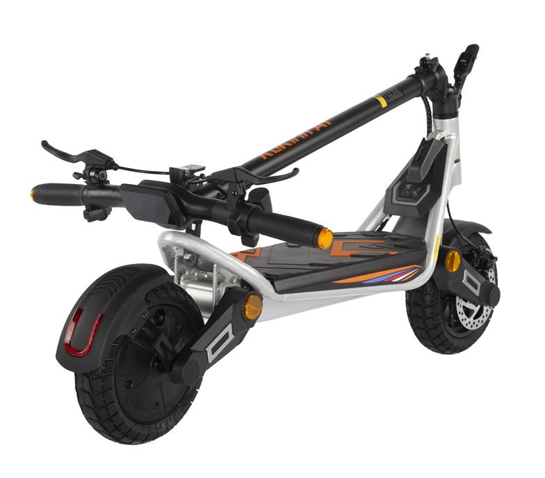 Elektrická koloběžka KuKirin A1 800W, 48V 13Ah baterie, dojezd 45 km, 10" bezdušové pneumatiky, dvojité kotoučové brzdy a odpružení
