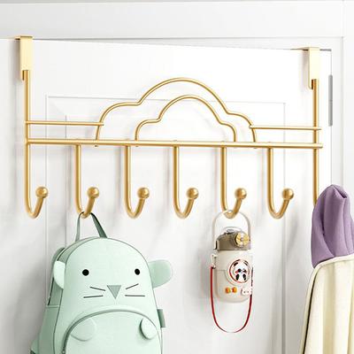 Ganchos Detrás de la Puerta Almacenamiento Doméstico Ganchos Colgador de Pared Sin Perforación Perchero Almacenamiento para el Hogar Ganchos para Puerta Colgador