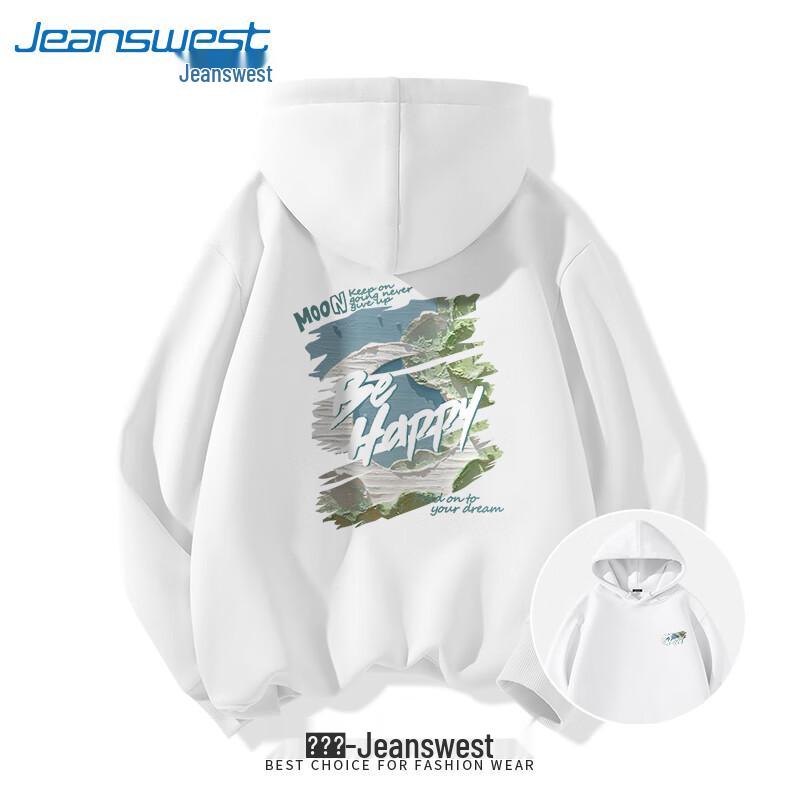 Jeanswest Unisex Printed Hooded Sweatshirt
