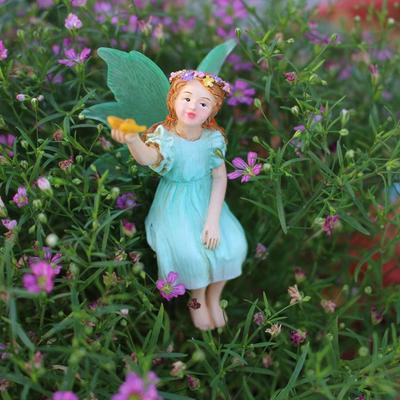 Cute Fairy Statue Resin Bonsai Inserts Fairy Tale Ornaments Miniature Sculptures  Courtyard