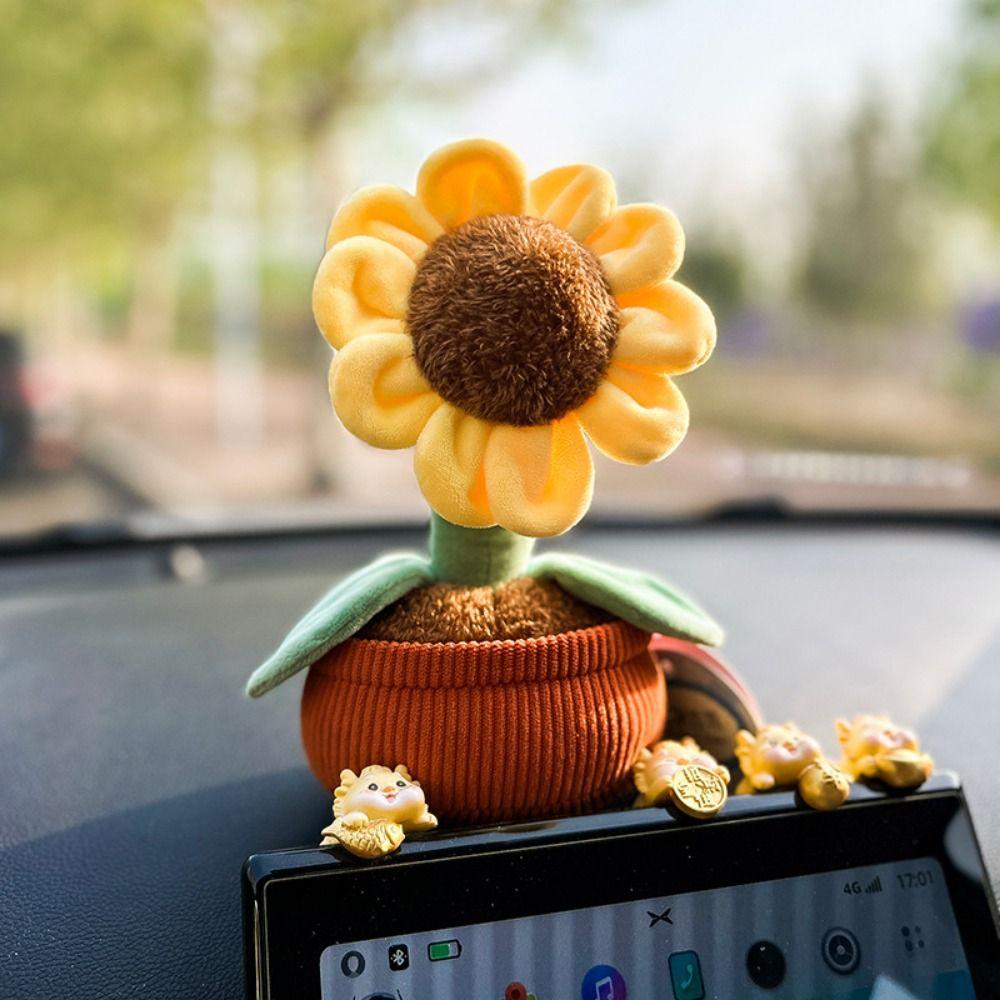 Orchid Flowerpot Potted Plush Toy Getting Rich Simulation Tree Plush Plants  Sofa Decoration