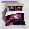 3pcs KPop Demon Hunters MIRA1 Design Cover Set - HD Printed Bedding with 1 Cover and 2 Pillowcases - Perfect for Home and Dorm Decor