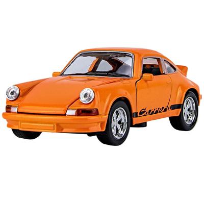 1/36 Schaal Porsche Carrera 911 1974 Gesimuleerd Legering Automodel Pull Back Geluid en Licht Speelgoedmodel Decoratie Jongen Cadeau