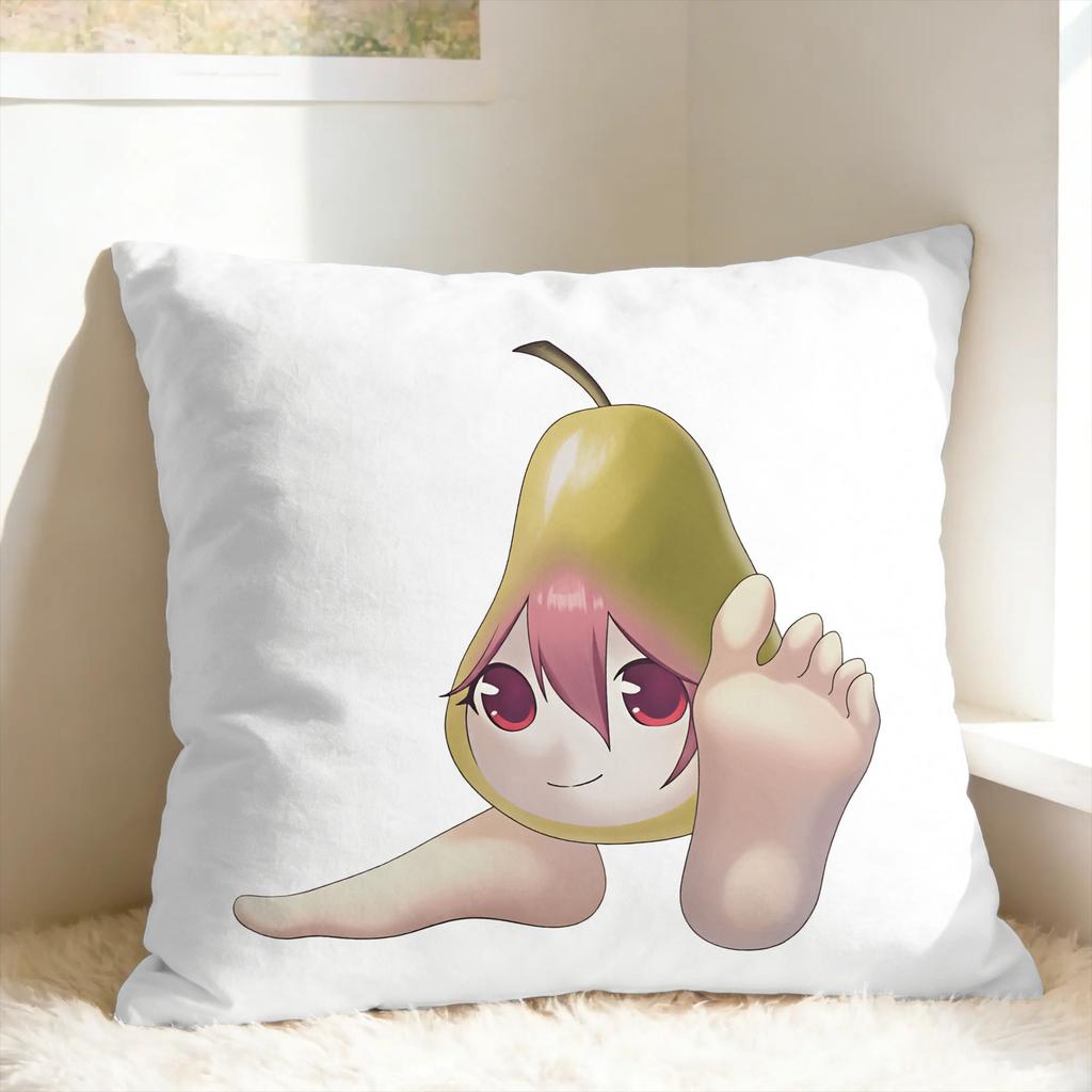 Pearto Creative Kasane Teto Expression Pillow Cover  Morden Pillow Case For Living Room Chair Comfy Cushion Cover Gift