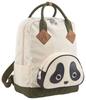 MORN CREATIONS School Bag Panda MORN CREATIONS School Bag Student Bag Backpack Panda Large Size White