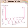 Heart over The Door Hook Wall Hanger Space Saving Versatile Decorative Holder Coat for