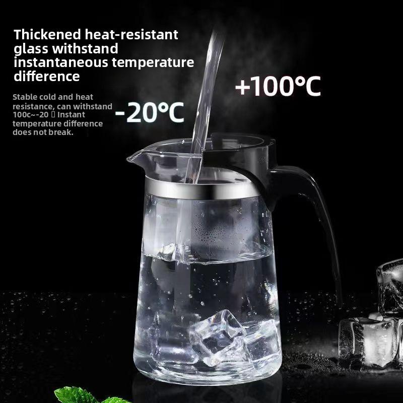 High borosilicate glass brewing teapot household one-click filter brewing tea cup tea separation glass pot tea set