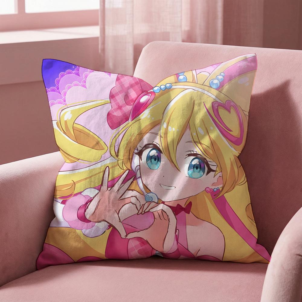 Federa Cuscino Multi-Scena Reversibile, Morbida e Resistente per Uso Quotidiano - You and Idol Pretty Cure