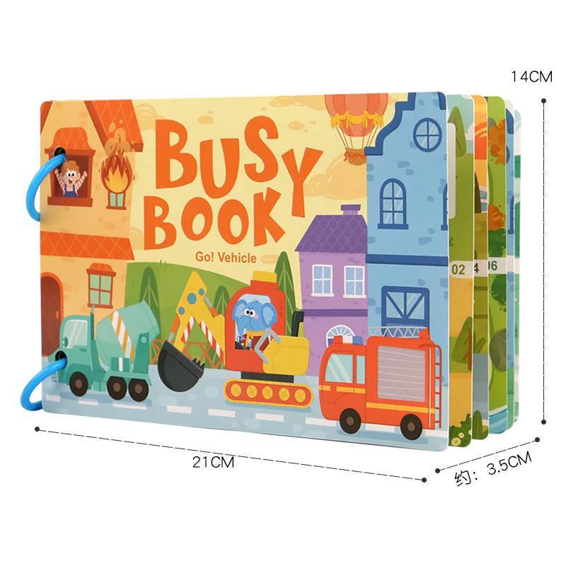 Infant Quiet Book: Educational Velcro Sticker Toy for Early Learning and Kindergarten