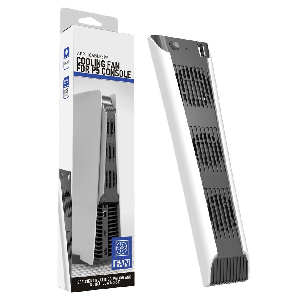 Kühlgebläse Geräuschreduzierung Externer USB Multifunktionaler Temperaturkühler Lüfter für PS5 Konsole