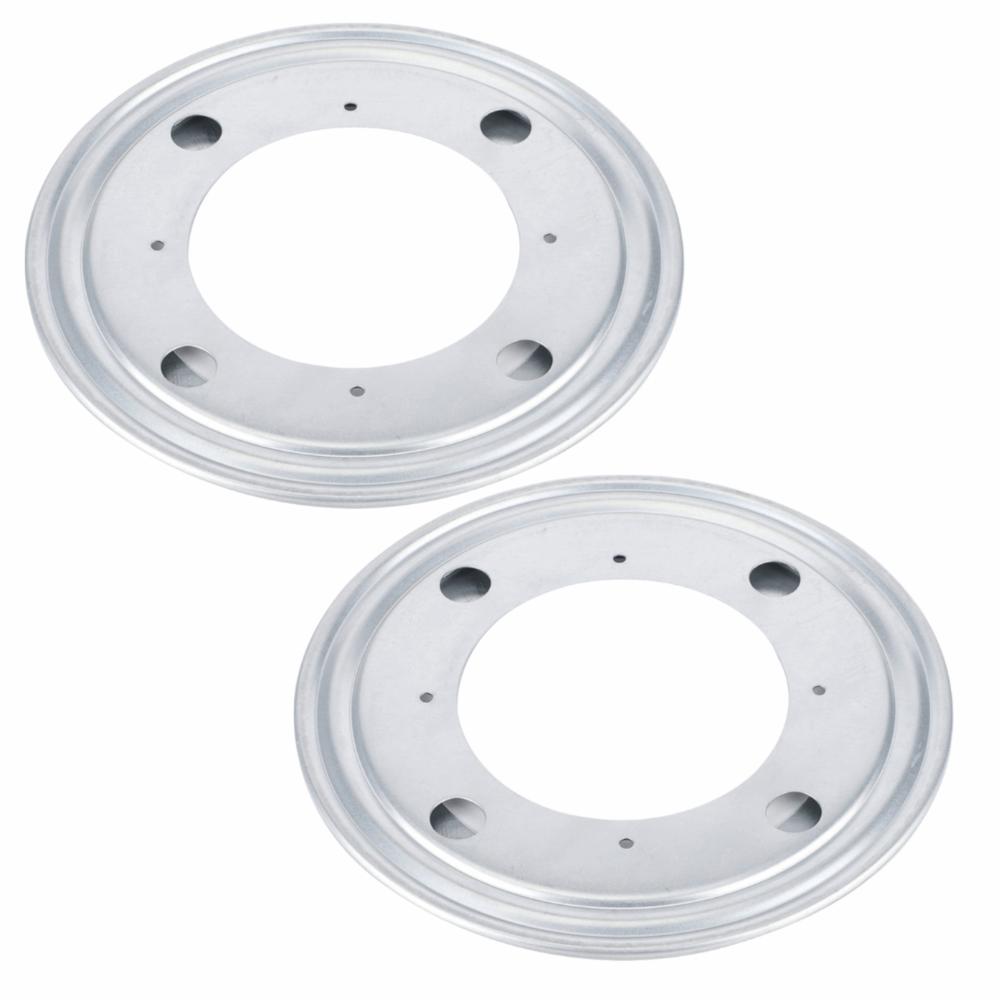 2pcs Galvanized Lazy Susan Bearing High Load Capacity Swivel Plate Turntable Bearing  Shoe Rack