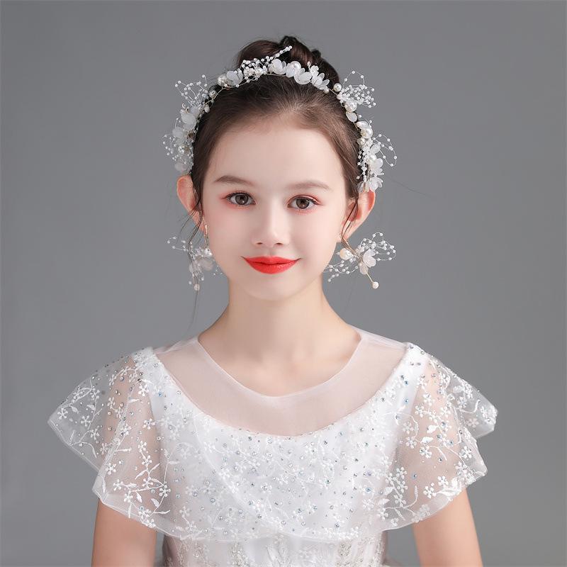 Korean Style Floral Wreath Headband for Girls - Forest Performance Crown Accessory