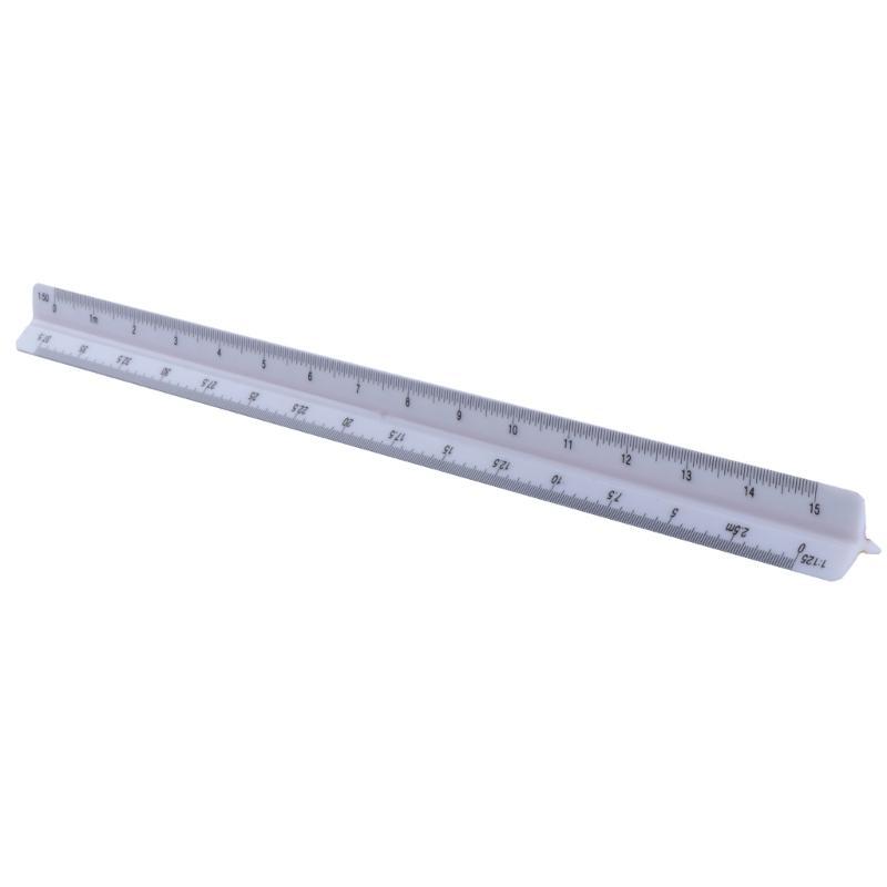  Architectural Scale Ruler, 12" Plastic Architect Scale, Triangular Ruler for  Triangle Drafting Architecture
