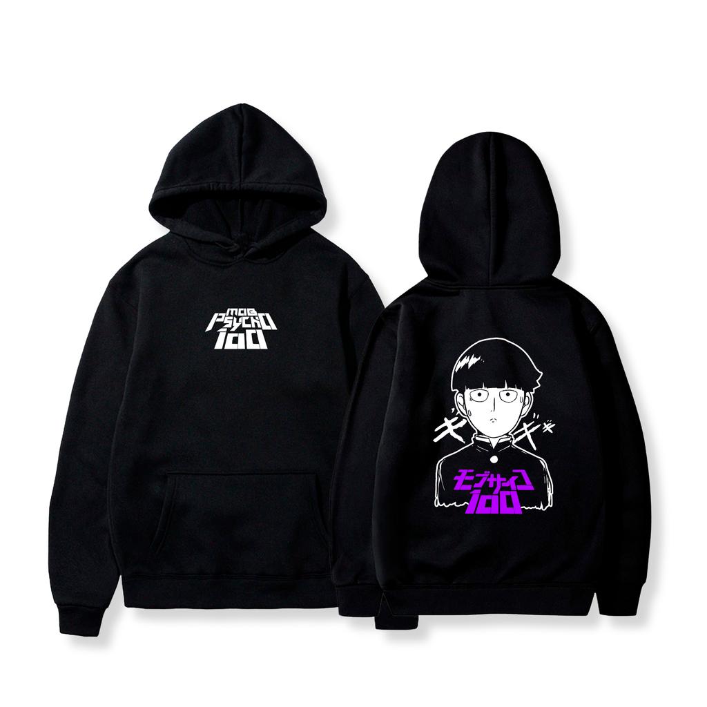 Shigeo Kageyama Mob Psycho 100 Hoodie Men Women Fleece Warm Sweatshirts Vintage Oversized Streetwear Y2k Pullover Tracksuit Female Male Clothing