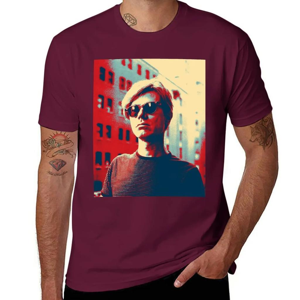 Popart Andy Warhol T-Shirt Summer Clothes Customizeds Tees Cute Tops Short Sleeve Tee Men