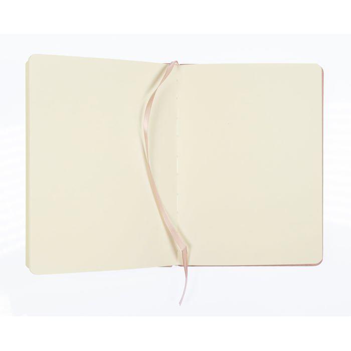 Kangaro - K-861222 - Art Carnet de croquis A5 Vieux rose PU Couverture rigide 80 feuilles 140 g Papier crème Rose