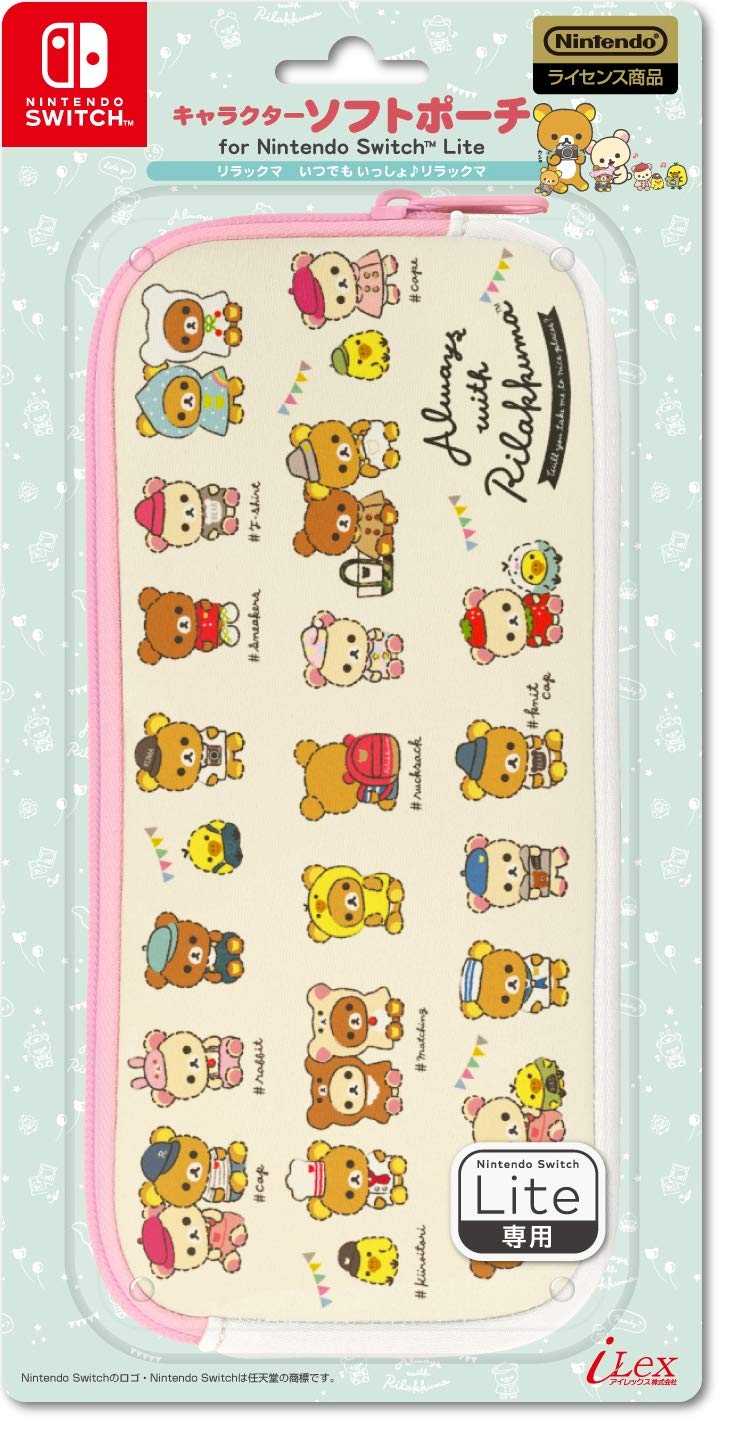 

Licensed Character Soft Pouch for Nintendo Switch Lite Switch [Nintendo Product] Rilakkuma (Always Together Rilakkuma) -