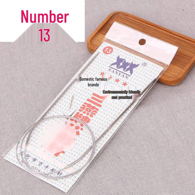 Stainless Steel Circular Knitting Needle Set for Wool Sweaters