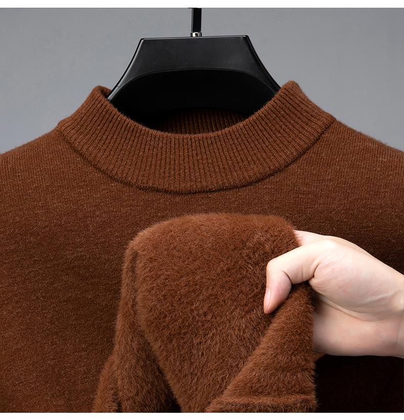 Men's Luxe Wool Half-High Collar Sweater 2024 - Autumn/Winter Collection
