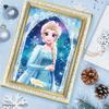 Tenyo [Made In Japan] 108-Piece Jigsaw Puzzle Disney's Graceful Queen (Elsa) (18.2x25.7cm) D-108-069, Includes Glue, Spatula, and Service Card
