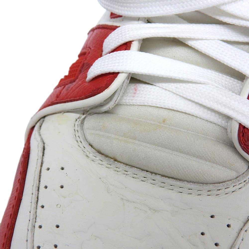 Louis Vuitton Trainer Line Sneaker #54 Herren Rot x Weiß 10" 1AANFH 22 Schuhe 6.5 Rot / Weiß Gebraucht