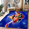 Goldorak robot Themed Anti-Slip Rugs - Polyester Home Decor, Suitable for Bedrooms, Living Rooms, Doorways, Studios, and Decorations