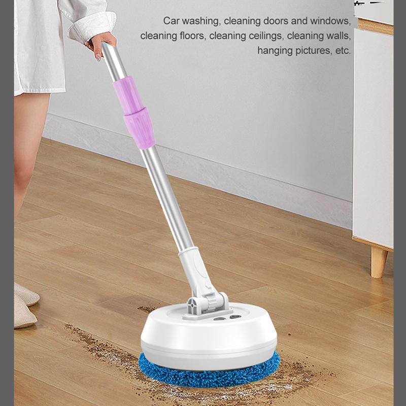 Adjustable Electric Mop Cleaning Machine Round Broom Automatic 2 in 1 Wet & Dry Home Cleaner Car Wireless Spin for Ceiling Door Windows Cleaner