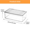 Clear Organizer Bins Dustproof Transparent Desktop Organization With Lid Organizer Box for Pantry for Bathroom Kitchen Home Dorm