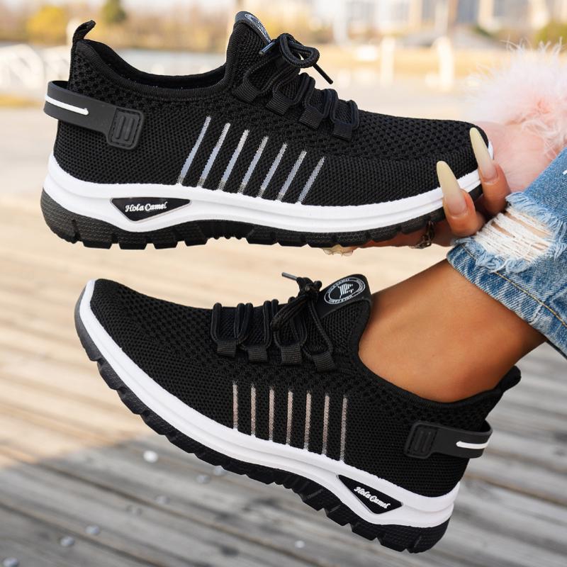 Women's Comfortable Non-Slip Solid Color Breathable Lightweight Casual Shoes Outdoor Shoes