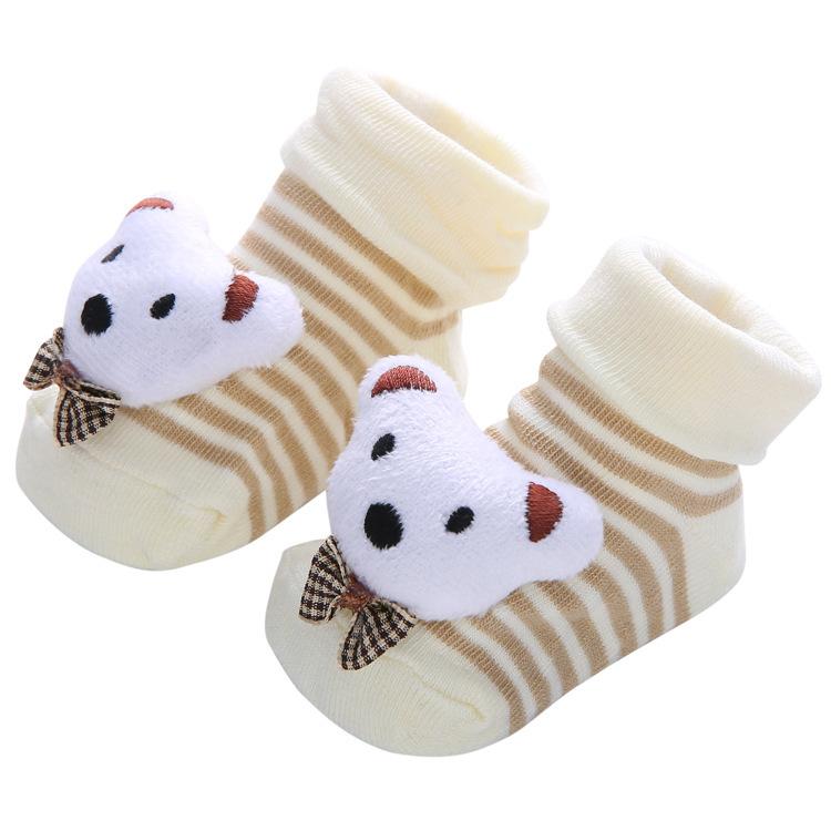 Baby Socks Girls Boys Newborn Accessories Anti Slip Cartoon Animals Kids Toddlers Gift Clothes Children Infant Stuff Clothes Bow