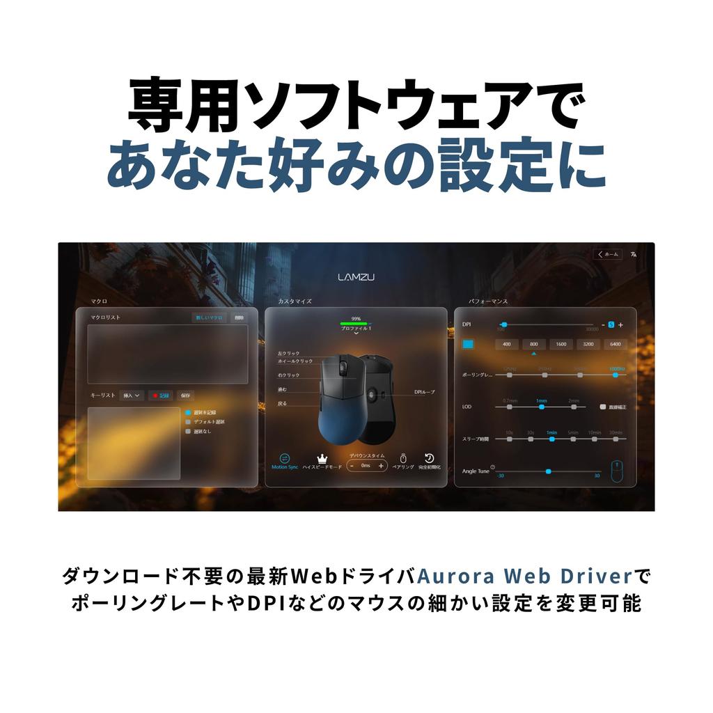 LAMZU PARO REJECT Model 8K Gaming Reject x REJECT SPECIAL EDITION [Includes Dongle] Mouse, Ergonomic, Right-Handed, Wireless, Lightweight, 48g, Type-C