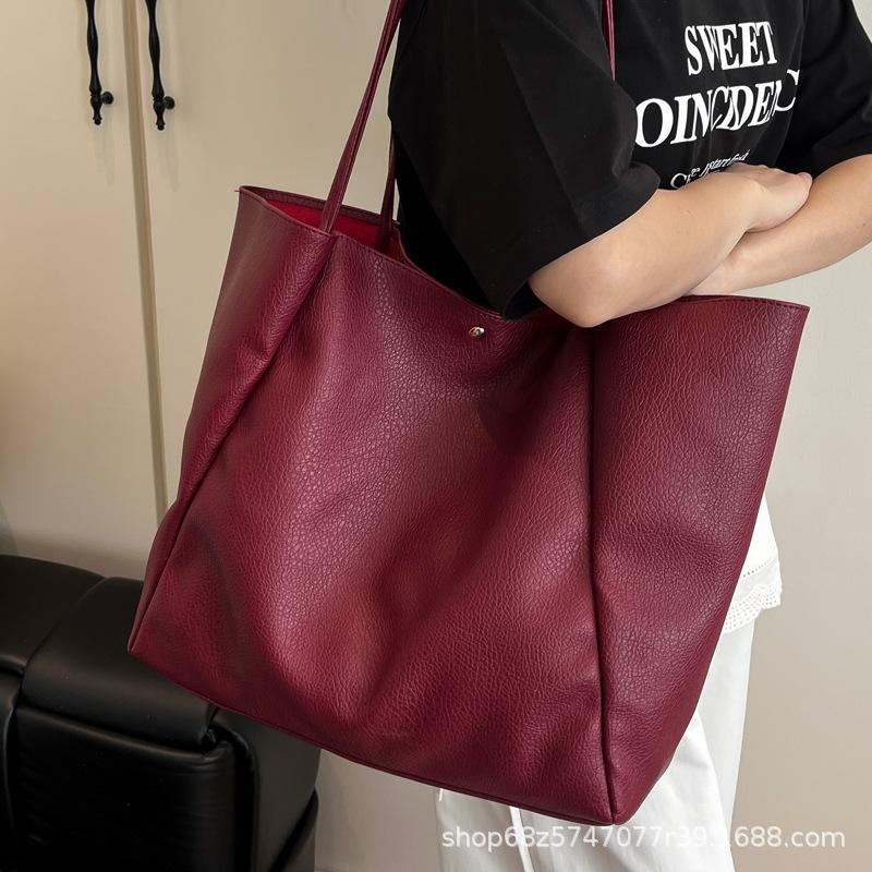 Merad Tote bag women's 2025 new popular high-end textured shoulder bag large-capacity versatile commuter bag