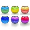 Candle Holder Multipurpose Glass Tealight Candle Holder Decoration Electroplated Gradient Colorful