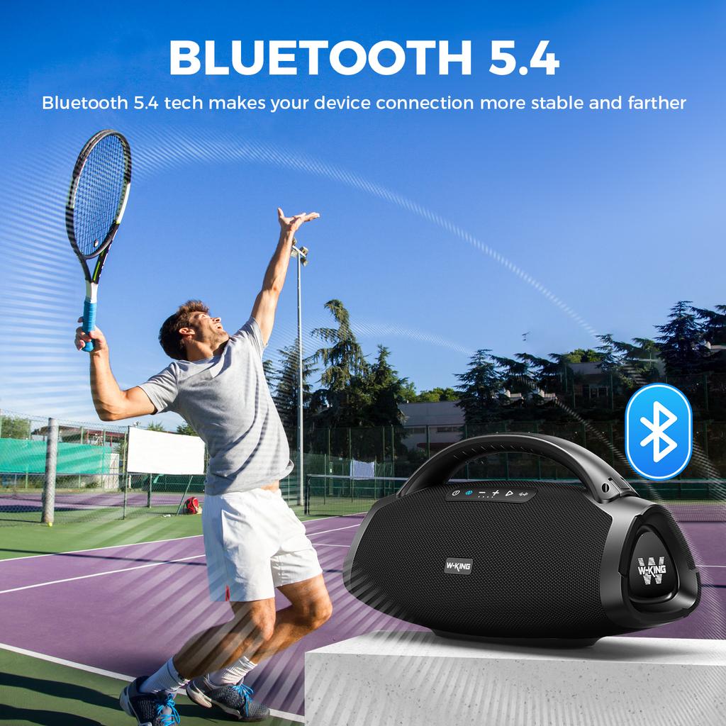 W-KING X20 200W RMS Portable Bluetooth Speakers Massive Bass Party Boombox IPX7 Waterproof Speaker Large Loud Outdoor Speaker