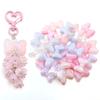 5Pcs Candy Color Bow Acrylic Beads Charms Cute Cream Color Bowknot Loose Beads for Bracelet Necklace Jewelry Making Accessories