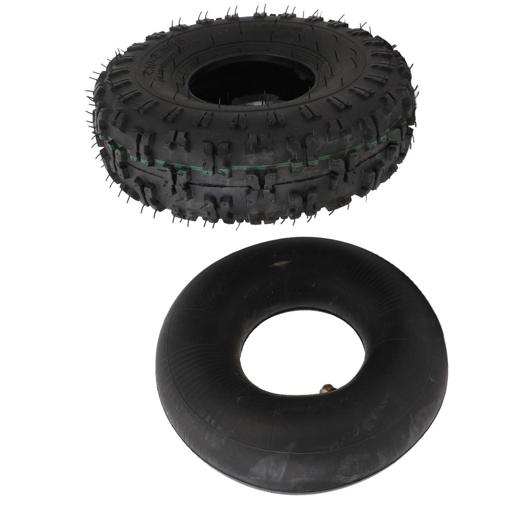 4.10‑4 Tire and Inner Tube Set Rubber Inflatable for Wheelbarrows Snow Blowers Pressure Washers